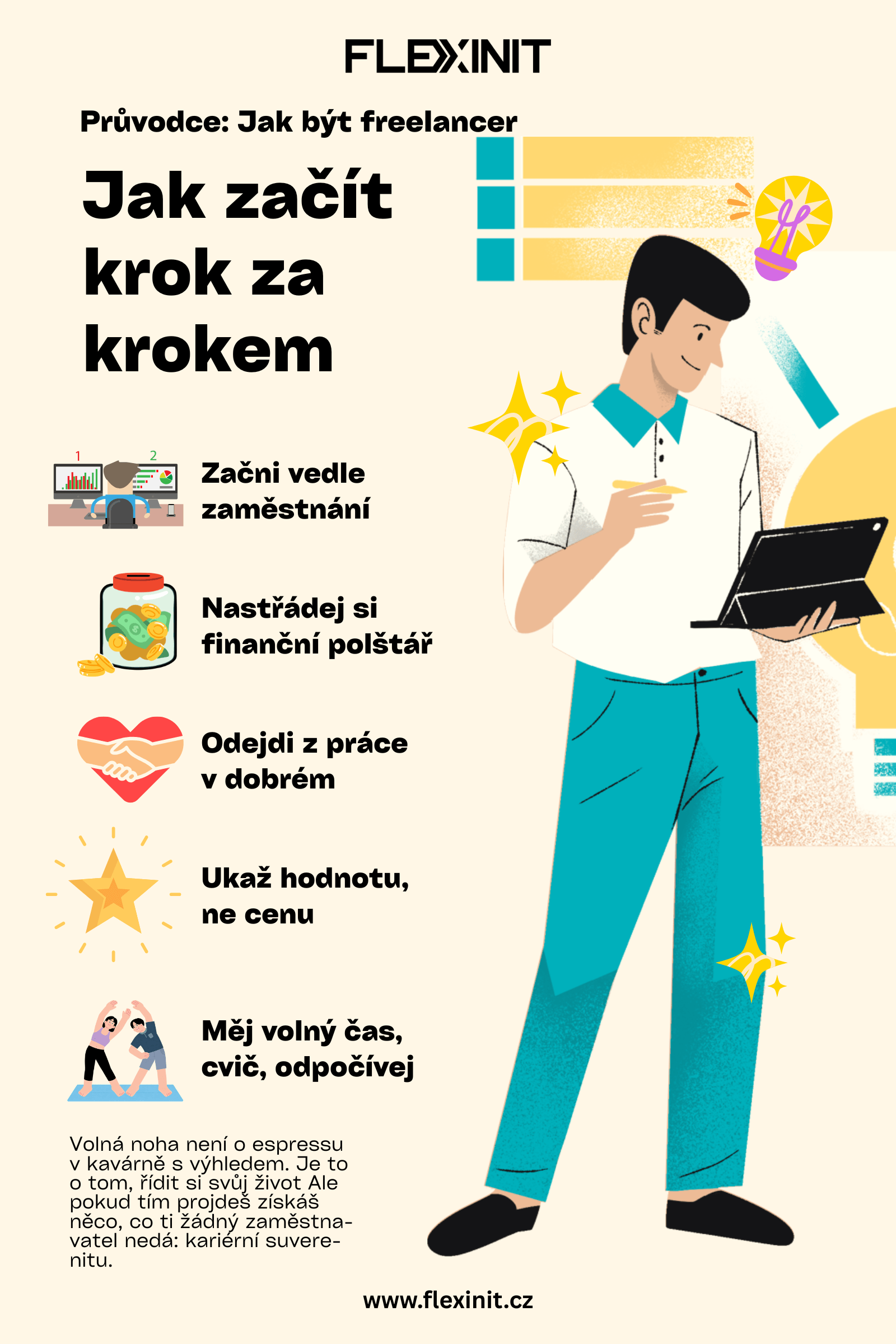krok za krokem jak začít na volné noze